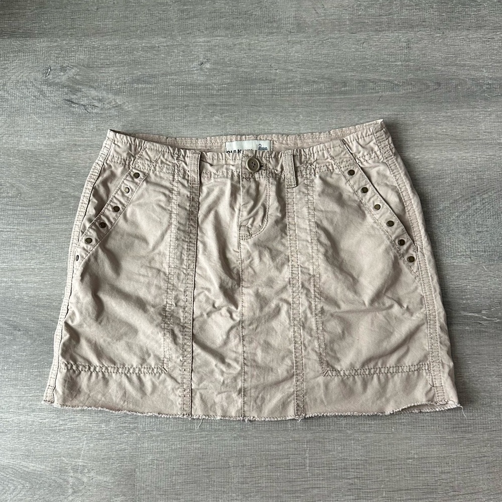 Old Navy Tan Cargo Women's Mini Skirt with Pockets